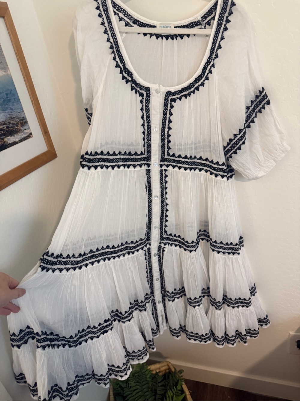 Sundance Sea La Vie Embroidered Dress - Picture 3 of 5